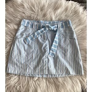 Nike Women's Golf‎ Tour Performance Striped Skort 2 Piece White Blue Size 6